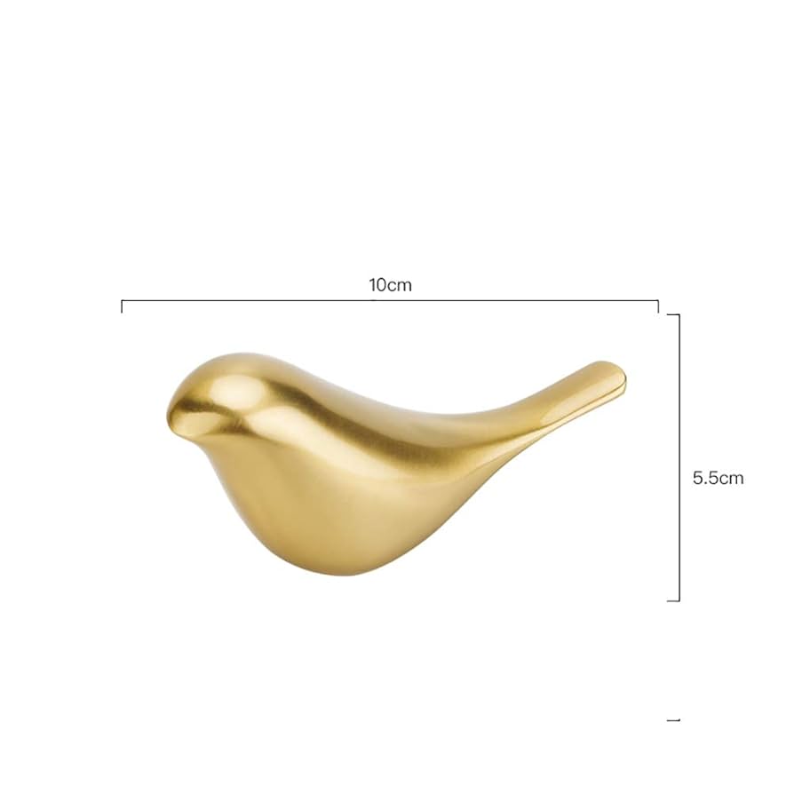 Amazon.co.jp: 金属製の鳥の像, 銅鳥フィギュア金鳥の装飾小さな